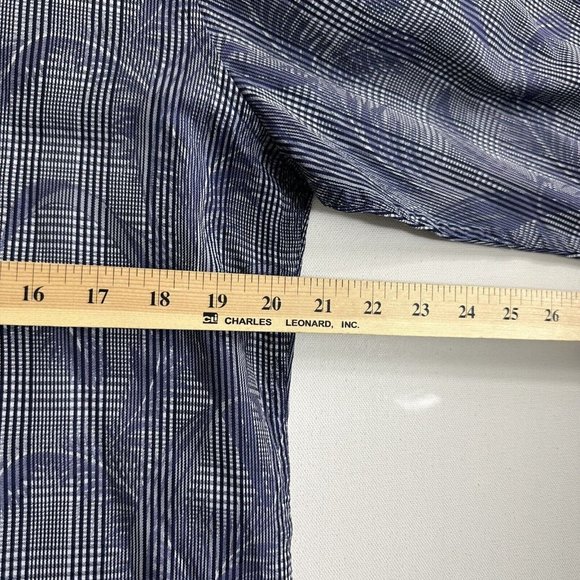 Robert Graham Button Up Shirt‎ Medium Flip Cuff Floral Abstract Geometric Mens - Picture 8 of 10